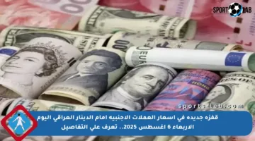 قفزة جديدة في أسعار العملات الأجنبية أمام الدينار العراقي اليوم الأربعاء 6 أغسطس 2025.. تعرف على التفاصيل